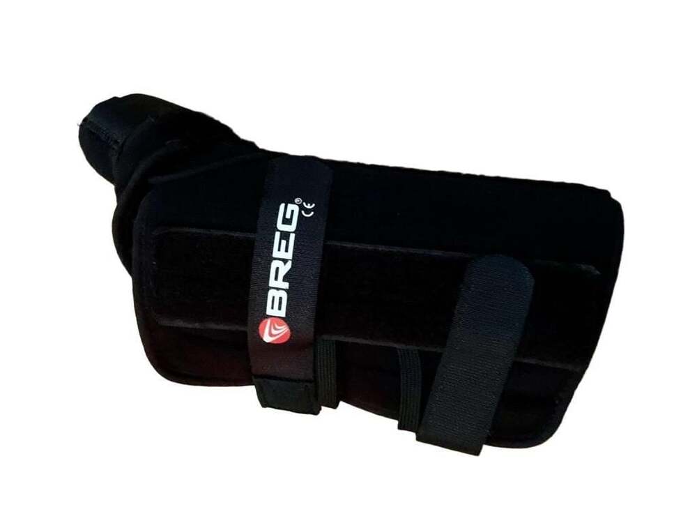 Breg Black Wrist Brace Lace-Up Stabilizer Support